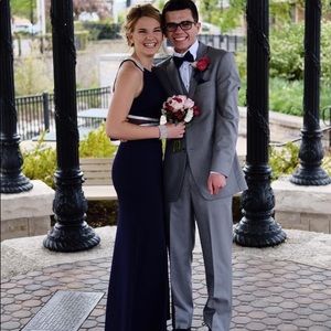 Navy Blue Prom Dress